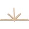 Ekena Millwork Kennewick Smooth Timber Gable Bracket, Douglas Fir, 60"W x 40"H x 1 1/2"D x 3 1/2"F, 16/12 Pitch GBW060X40X0204KEN00SDF - alternate 4